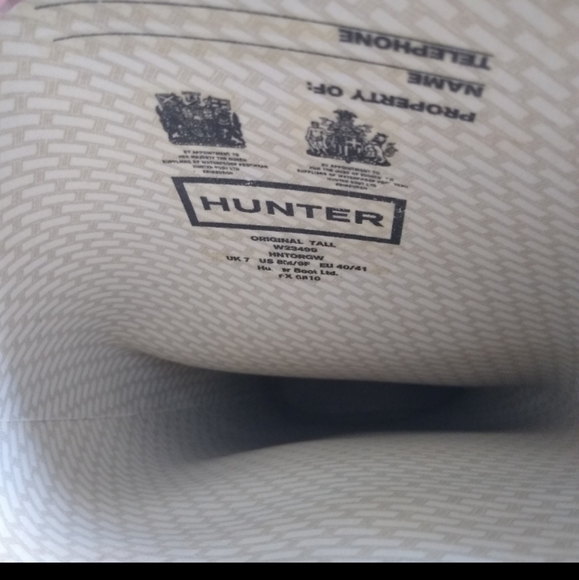 Hunter rain boots pink size 7 - Picture 5 of 10